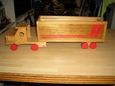 Holz Auto DDR LKW Sattelzug