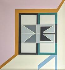 Paul Uwe Dreyer, Geometrische Komposition, Siebdruck, signiert, num., 1970