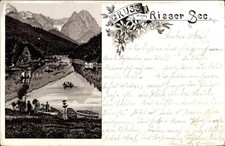 Litho Garmisch Partenkirchen in Oberbayern, Rießersee - 4791773