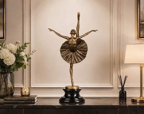 Bronze skulptur ballerina - bronze,