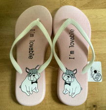 NEU Badelatschen Gr 35/36 Zehentrenner Badeschuhe Bulldogge Zehensandalen Urlaub