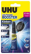 UHU LED-Light Booster Sekundenkleber 3g universeller Reparatur UV-Kleber 48150