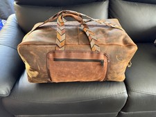 Reisetasche aus ca. 2mm echten Leder, selbst genäht