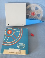 ?️ SUPER+NORMAL-8 LEERSPULE SELBSTFANGSPULE STOCKO BOX 60 METER FILMSPULE REEL