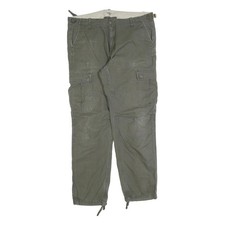 Carhartt Herren Baumwollmischung Grün Regular Cargo Hose W36 L32 Workwear Utility