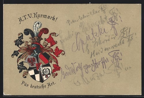 Künstler studentenwappen - künstler-ak,