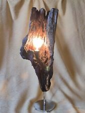 Tischlampe Eichewurzel Edelstahl