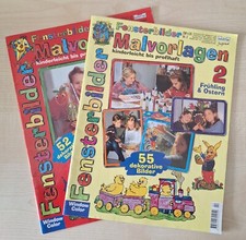 Window Color Fensterbilder Malvorlagen Frühling Ostern Herbst Ernte Halloween