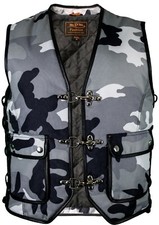 Biker TAN Weste Kutte