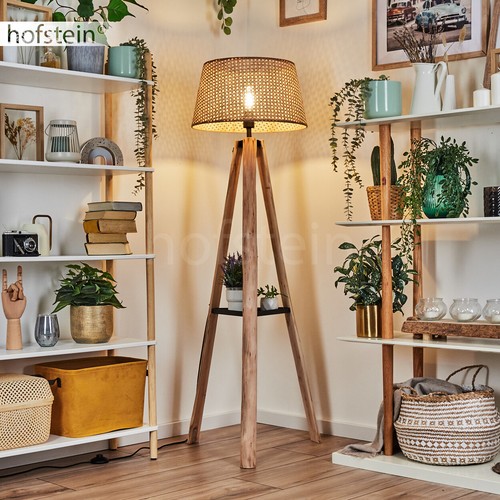 Boho style holz rattan stand - boho,