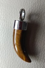  Silber Tigerauge Anhänger groß 6 cm Damen und Herren