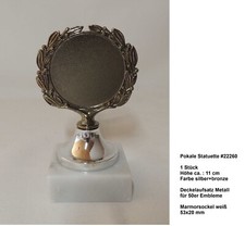1 Pokal stehende Medaille 11cm