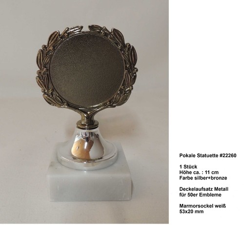 Pokal stehende medaille 11cm - 1,