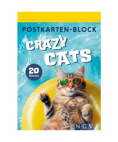 Postkartenblock crazy cats 20 - crazy,