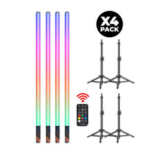 85cm RGB LED Stablicht Set