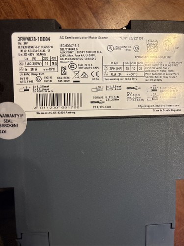 Siemens sirius sanftstarter - siemens,