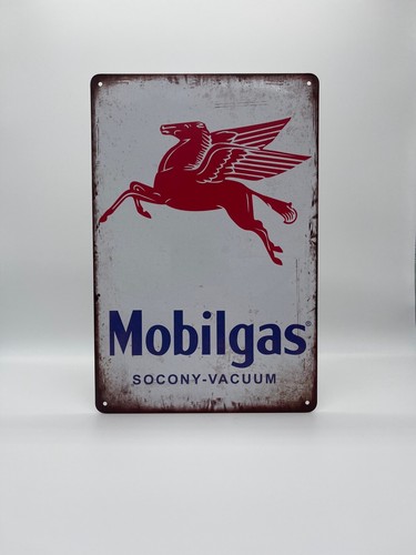 Blechschild mobilgas 20x30cm - blechschild,