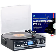 Q-Sonic 4in1-Plattenspieler mit Bluetooth, Digitalisier-Funktion und Software