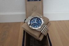 Breitling Chronomat Stahl Blau