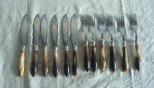 Fischbesteck personen antik - fischbesteck,