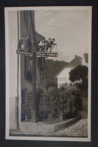 Origineller wegweiser in - ak,