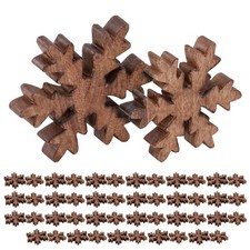 Holzfiguren schneeflocke 24x - schneeflocke,