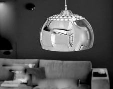 Chromball Deckenleuchte__erinnert an Castiglioni Arco