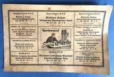 Richters Anker Bauvorlagen Nr.22-24, alte Steine-Baukasten-Anleitung, Rudolstadt