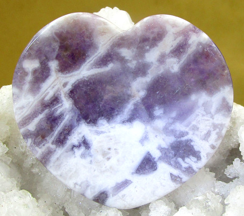 Amethyst herz daumenstein - herz,