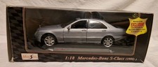 Mercedes-Benz S Klasse W 220 Bj 1998 Modellauto Maßstab Maisto 1:18 Silber 