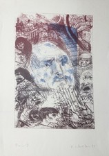 EMIL WACHTER Farblithographie