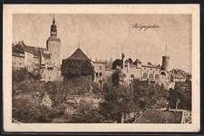 AK Bautzen, Gasthaus zum Bürgergarten, Inh. Wilhelm Kmoch, Burg Schlaraffia 192 