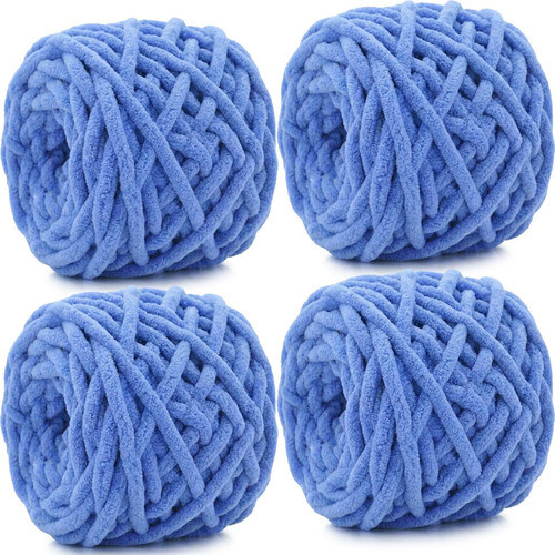 4x100g chenille wolle zum - wolle,