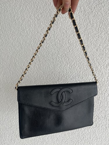 Chanel caviar clutch schwarz - clutch,