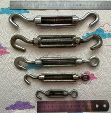 Drahtseil Spanner, Seilspanner, Spannschloss "Öse / Haken" - 5Stk.