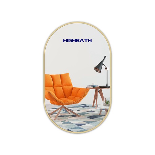 Wandspiegel oval mit - oval,