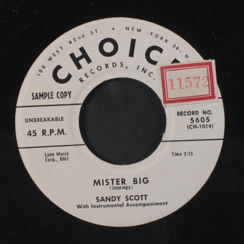 Sandy scott mister - sandy, /