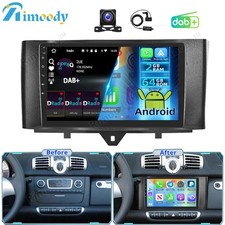 DAB+ Android 15 Autoradio GPS Navi Carplay Für Mercedes Benz Smart 451 2010-2015