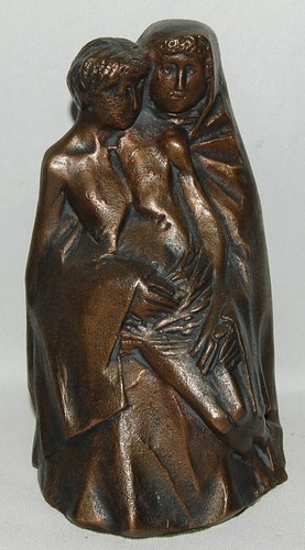 Bronzefigur pieta jupp - bronzefigur,,