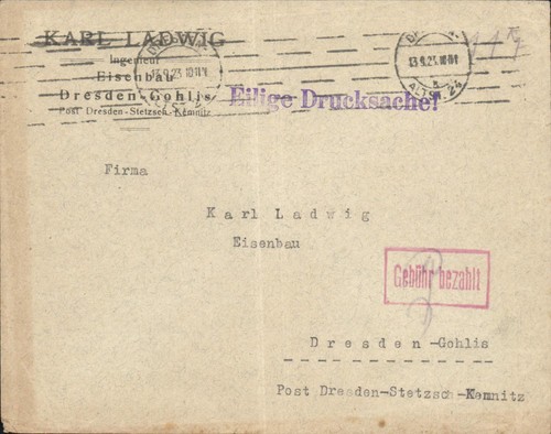 Gebühr bezahlt - (y3661), dr