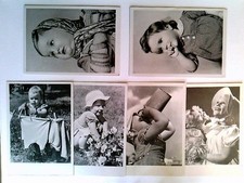 6x Kinder, Fotografien, 6 AK, ungelaufen, ca. 1960, Konvolut