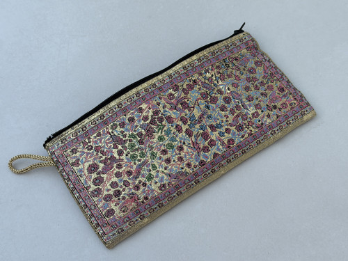 Kelim tasche gold rosa farbe - kelim, gold-rosa