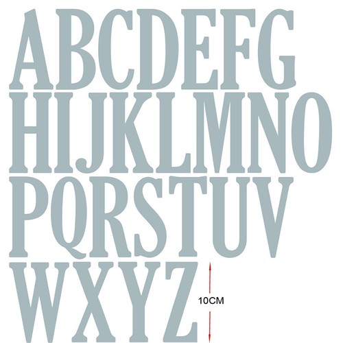 Große alphabet metall - cm,