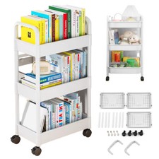 Rollwagen Rollregal Aufbewahrungswagen Servicewagen 3 Etagen Badrollwagen