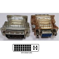 ADAPTER D-SUB 15 polig <-> DVI I DUAL LNK ANSCHLUSS MONITOR 28+1 / 24+5 DISPLAY