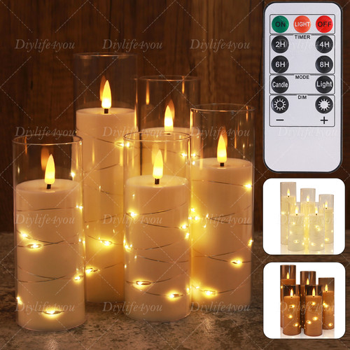 5pcs flackernden flammenlose - 5pcs,