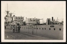 Foto-AK Der Kreuzer Köln am Dock 1912 