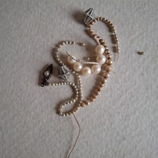 Schmuckreste Perlen Verschluss Antik/vintage