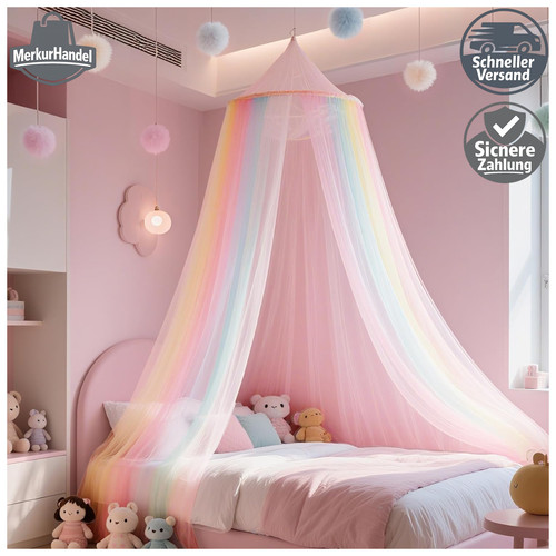 Betthimmel regenbogen - betthimmel,