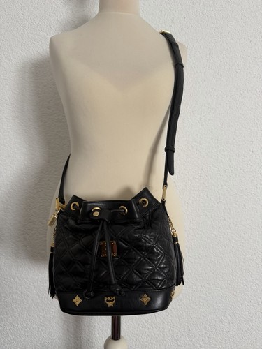 Mcm bucket bag quilted mini - mcm,